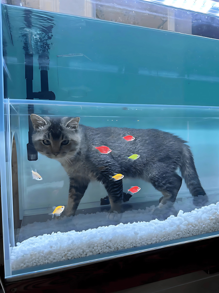 Internal Tunnel Cat Aquarium Product Image 2